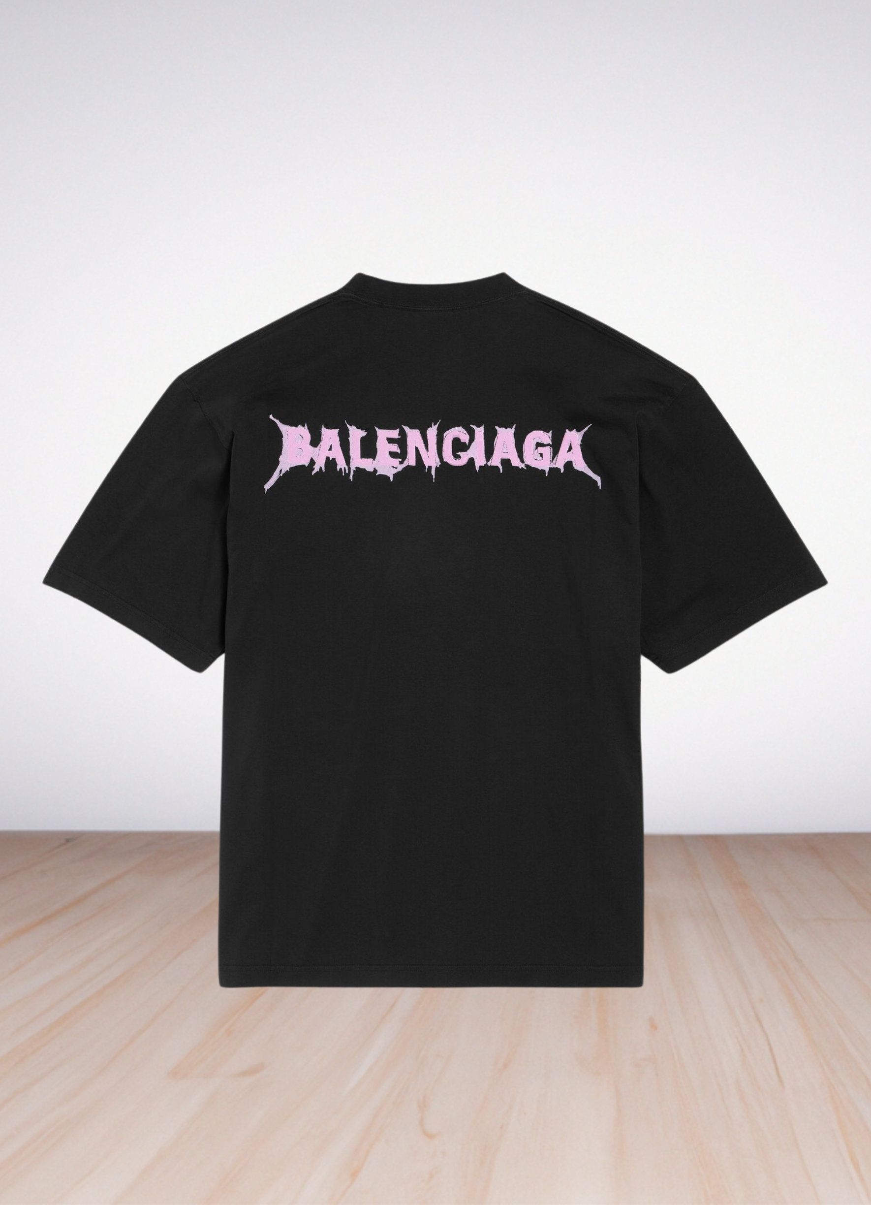 DIY Back T-Shirt in black jersey