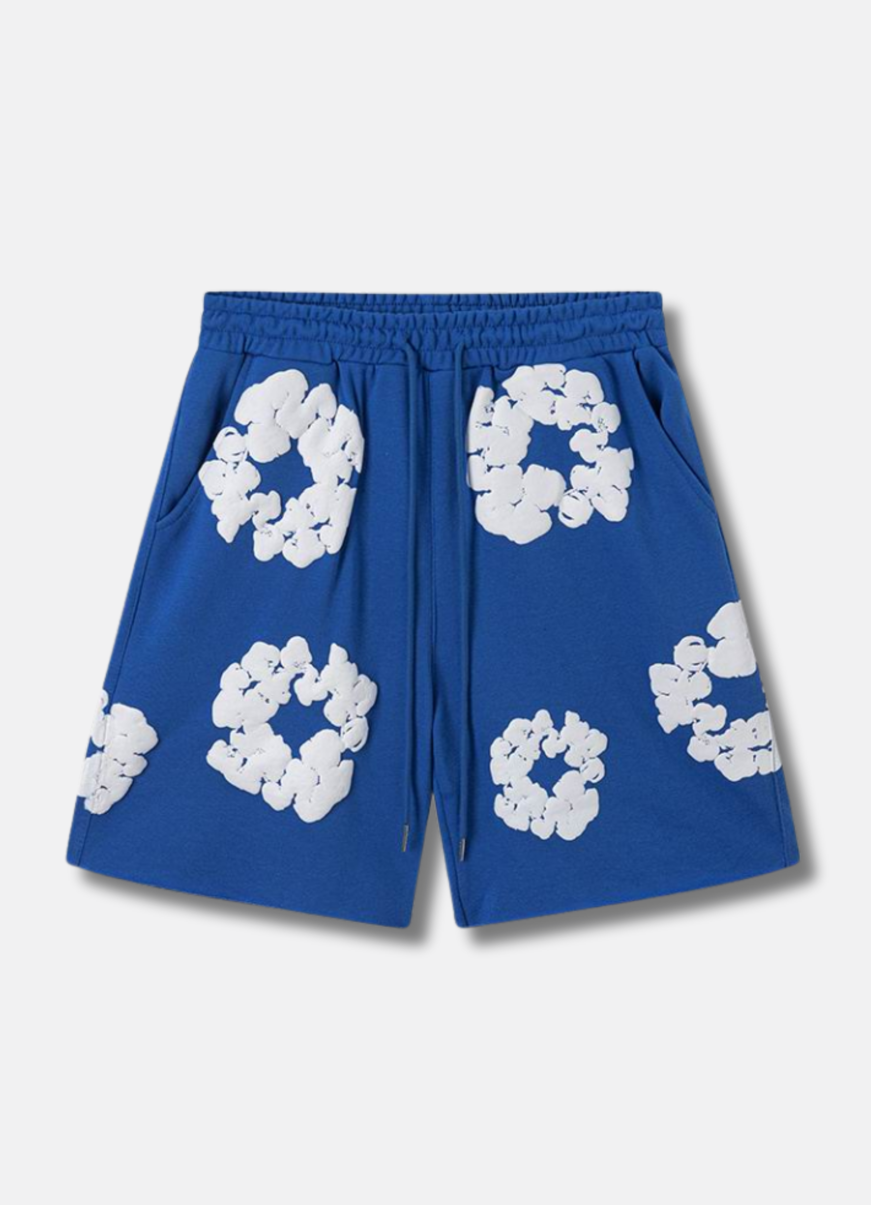 Cotton Wreath Shorts Blue