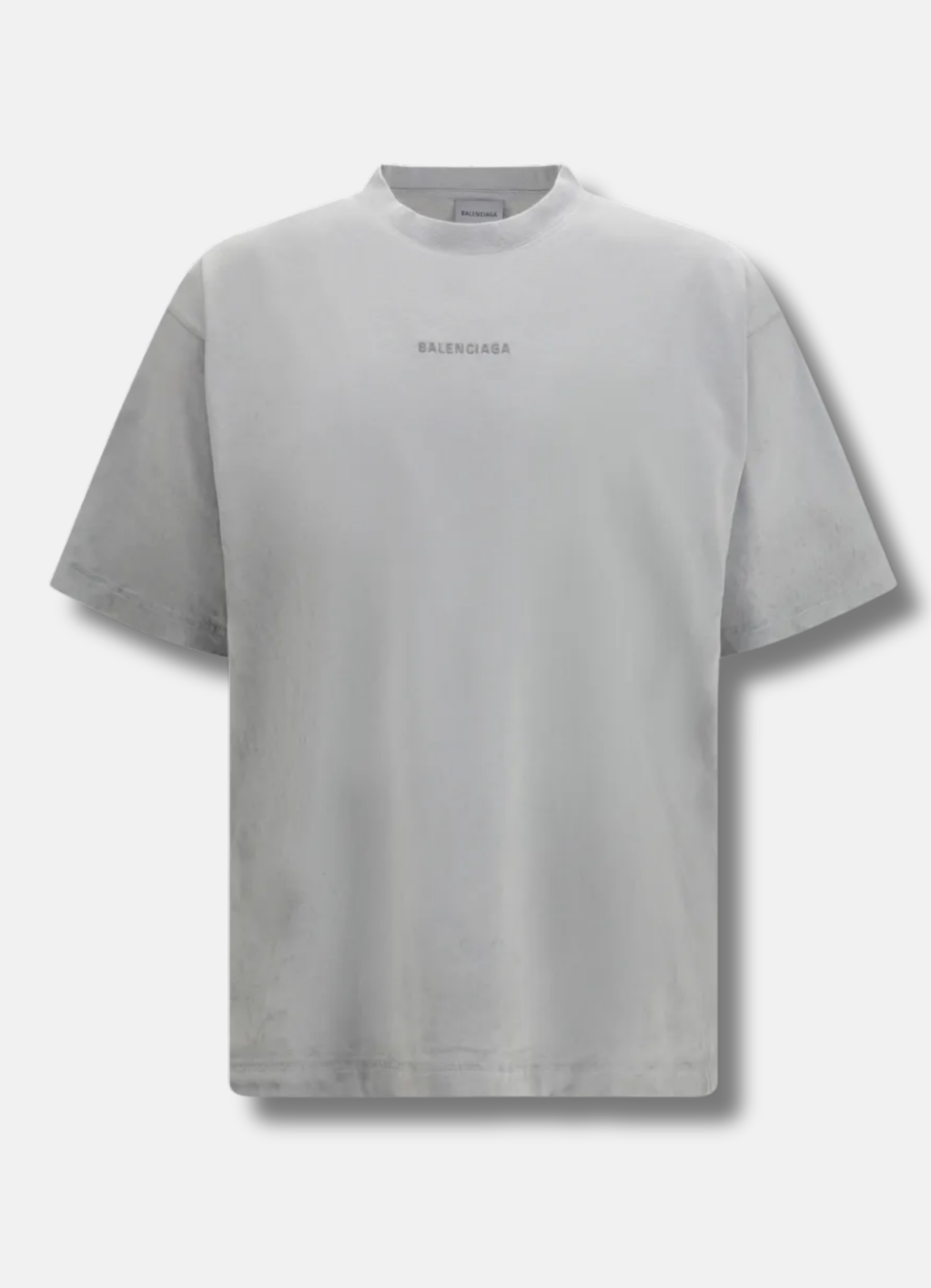 logo-embroidered distressed-effect T-shirt