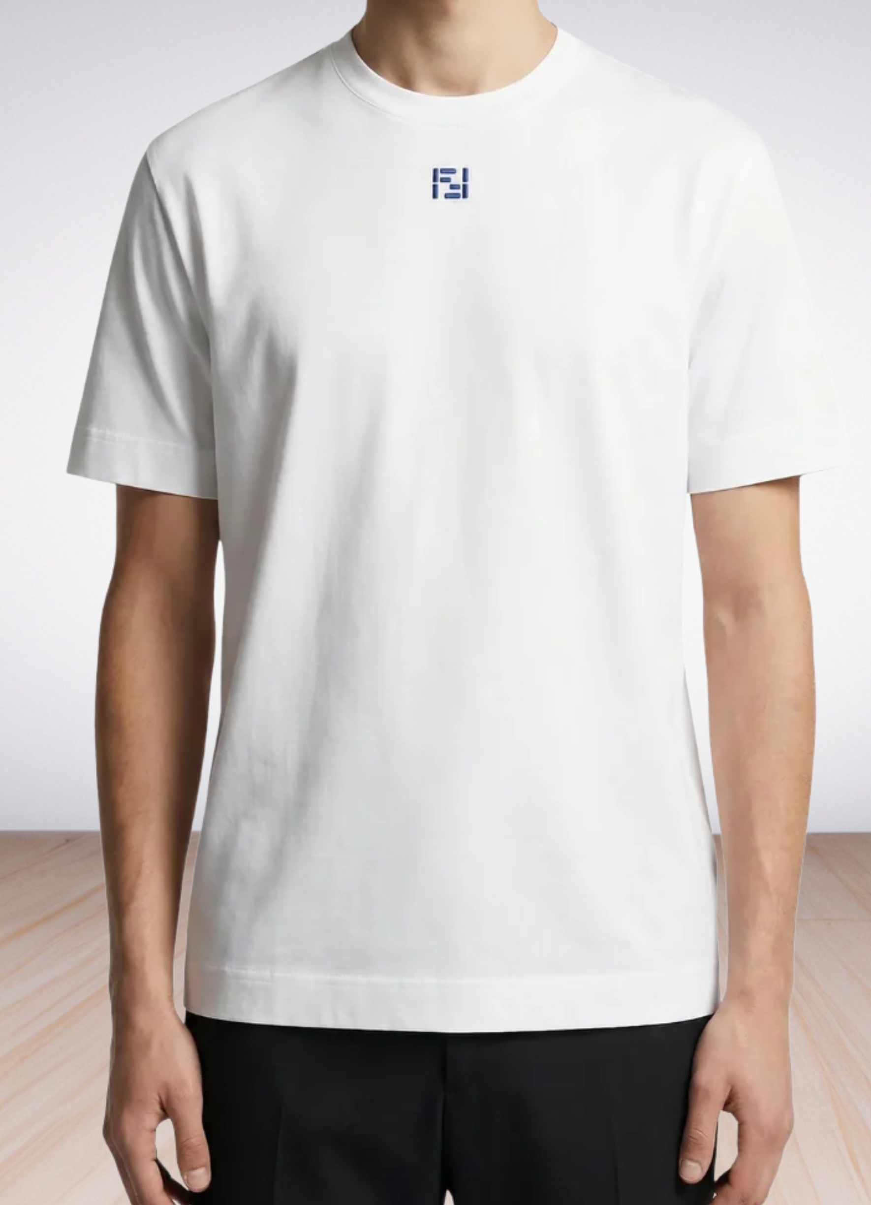 logo short-sleeve black טי שירט אובר סייז בצבע לבן
