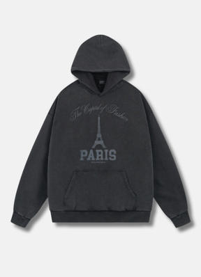 Paris Logo graphic-print hoodie