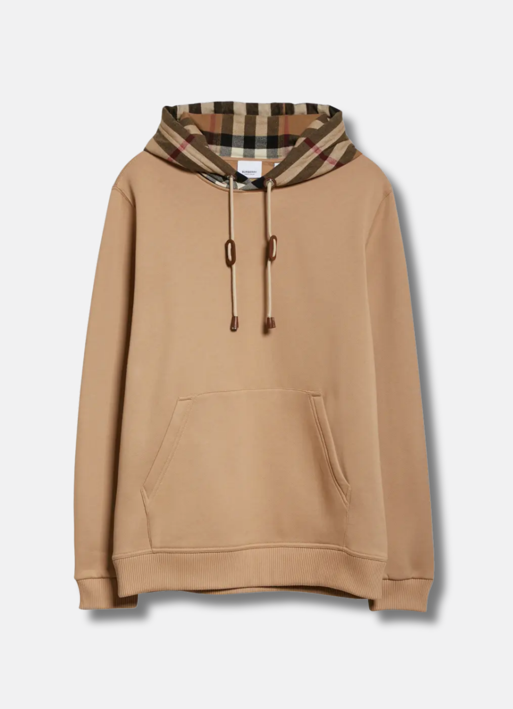 Checked Cotton Hoodie