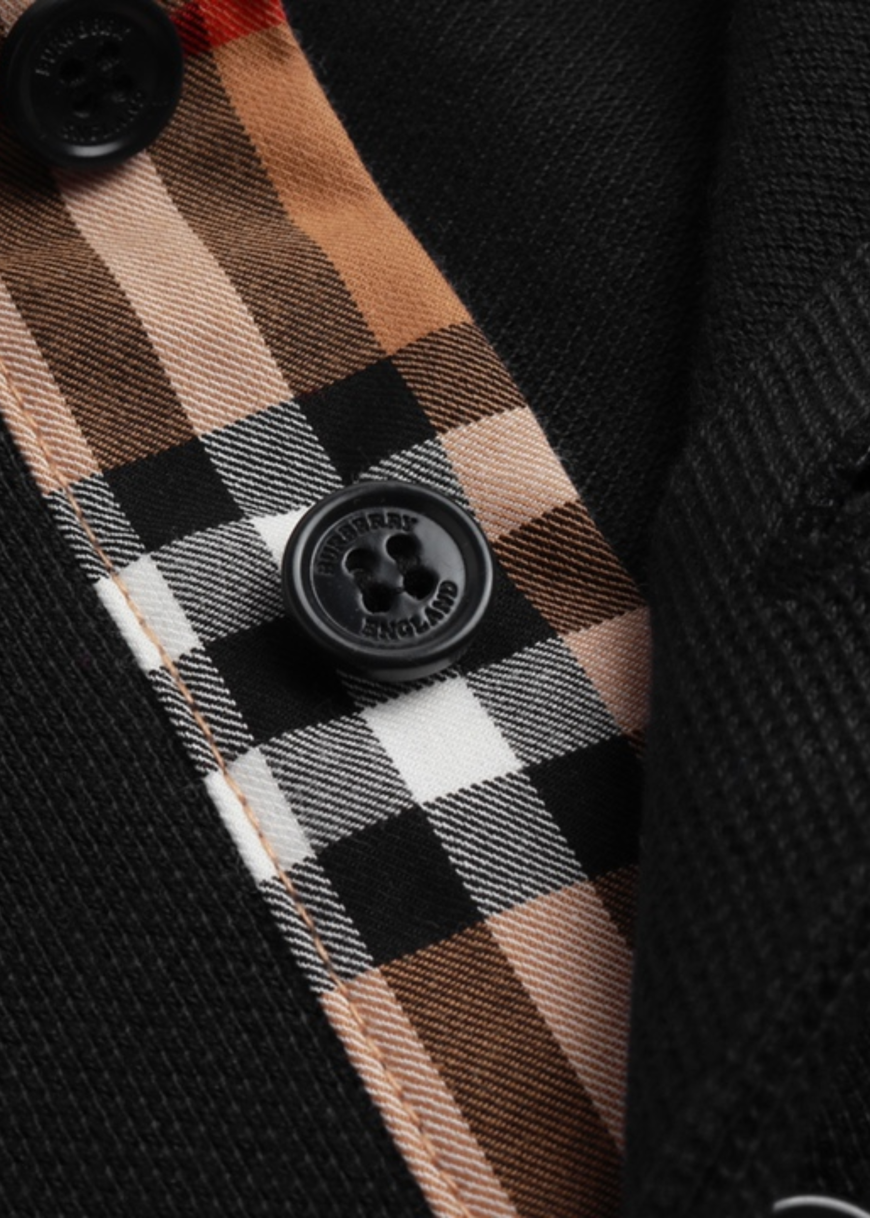 ברברי פולו צבע שחור Logo EmbroideryCotton Polo