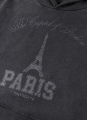 Paris Logo graphic-print hoodie