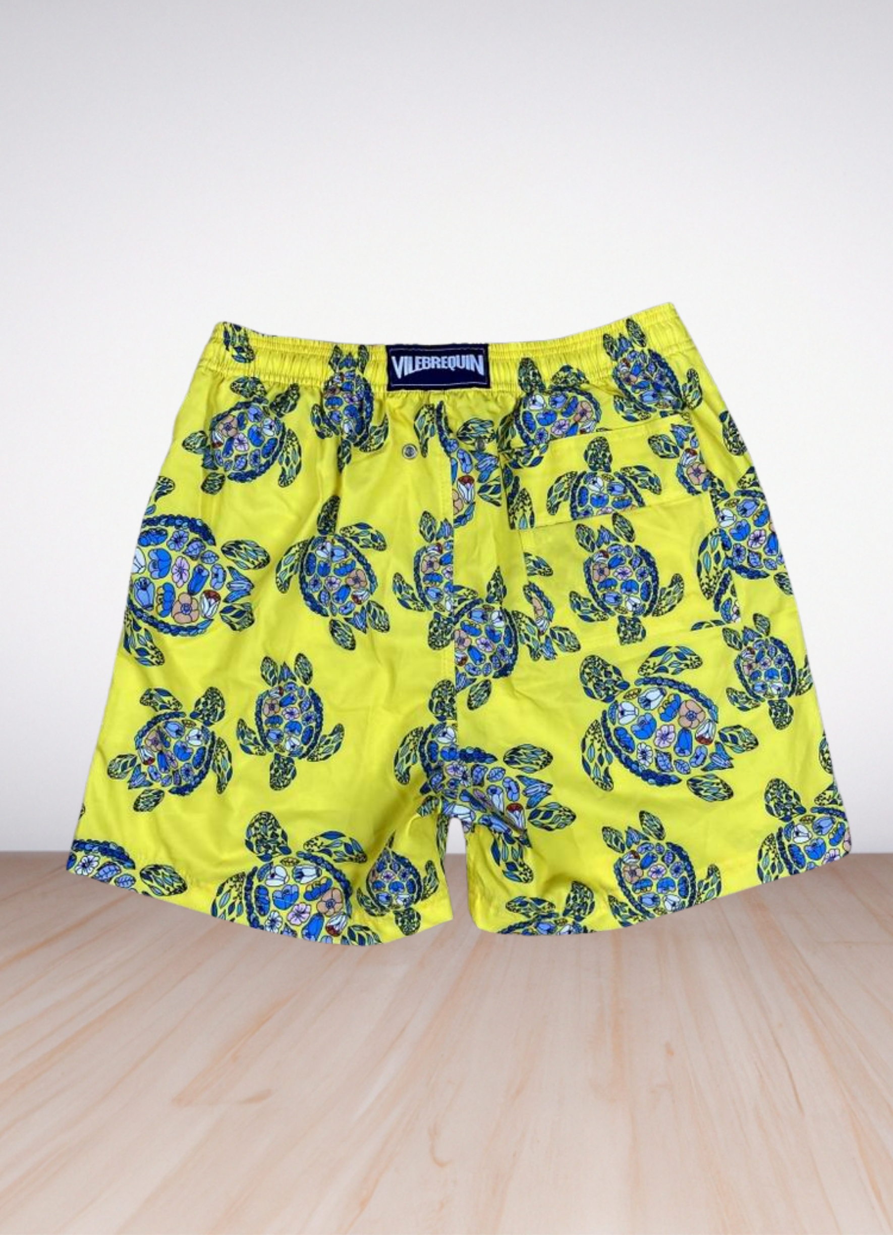 Turtle printed swim shorts בגד ים