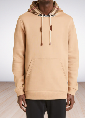 Checked Cotton Hoodie