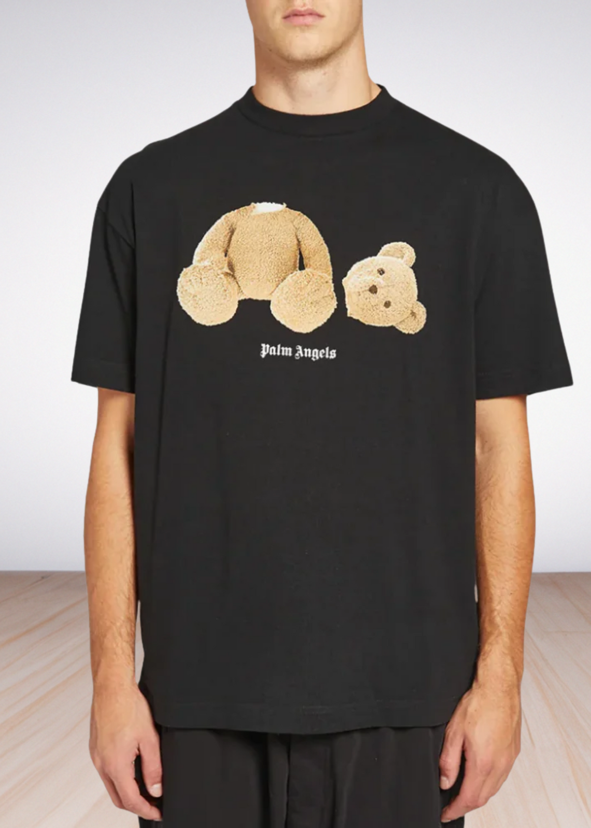 Logo Print  Teddy Bear T shirt