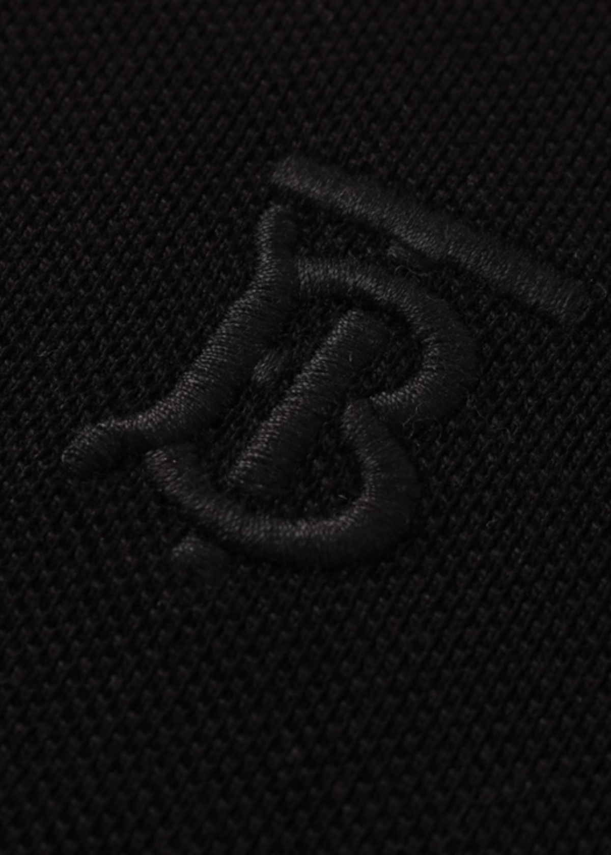 ברברי פולו צבע שחור Logo EmbroideryCotton Polo