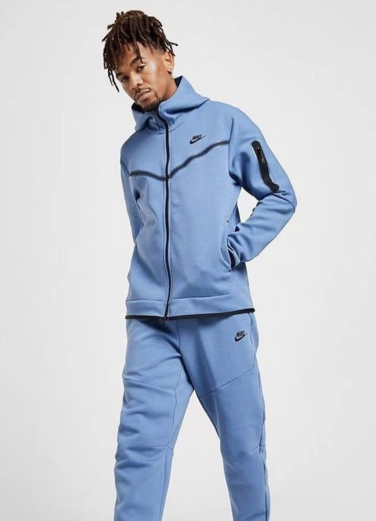 חליפת נייק טק – Nike Tech Tracksuit Light Blue