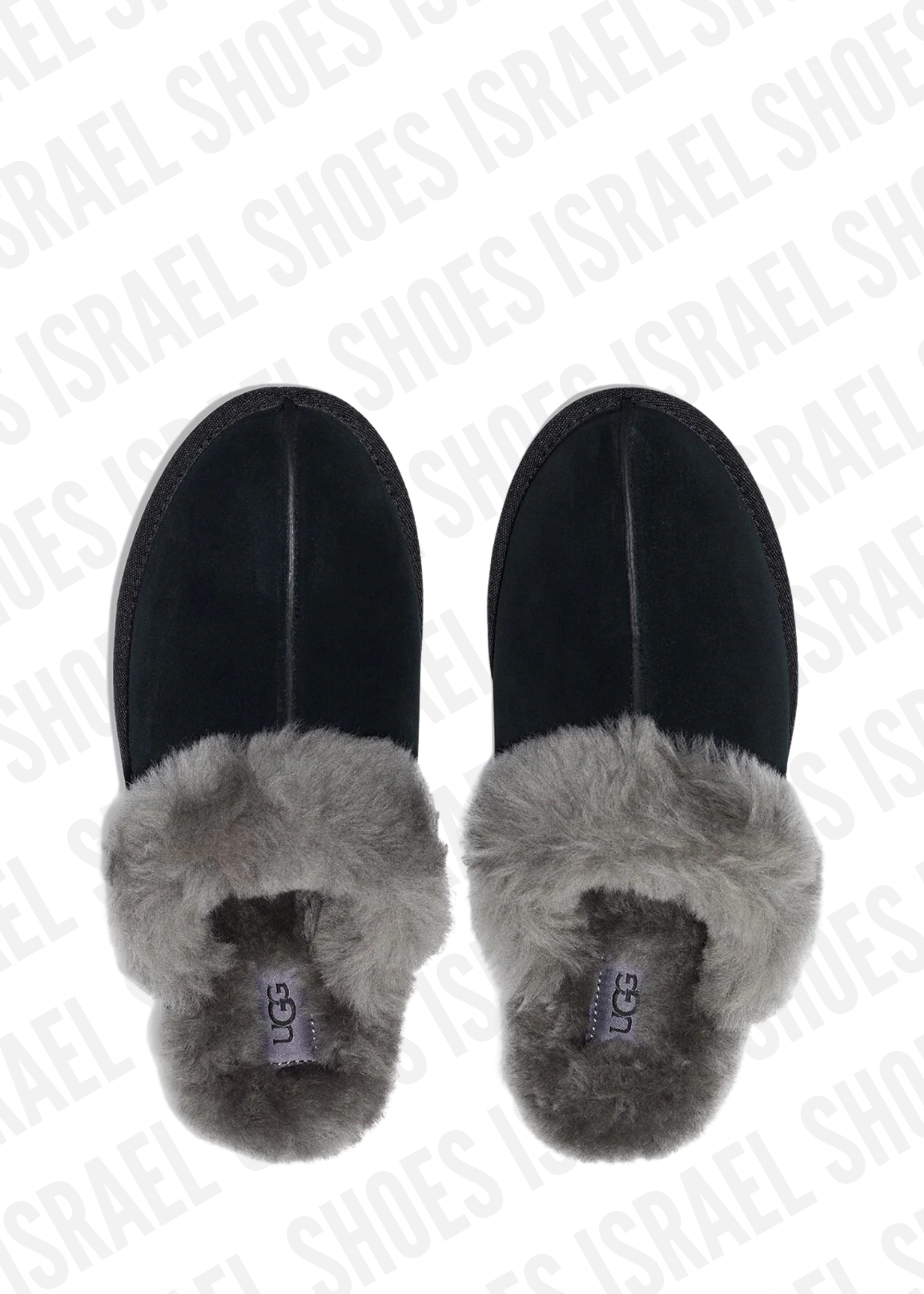 Scuffette shearling-lined slippers