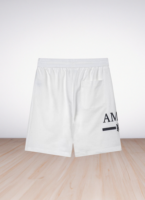 Logo Print Shorts White