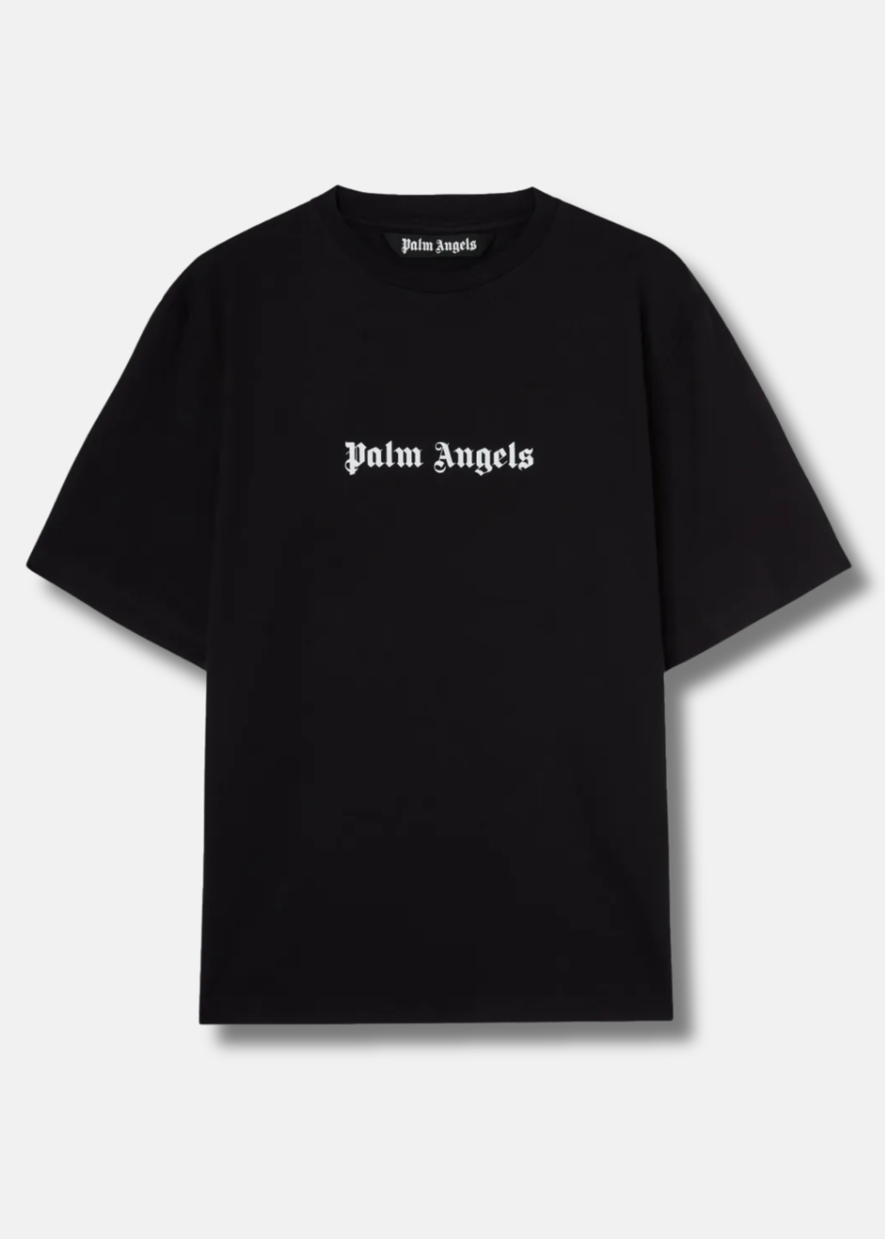 Logo Print Oversized T shirt black
