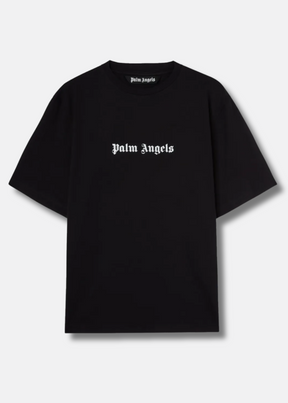 Logo Print Oversized T shirt black