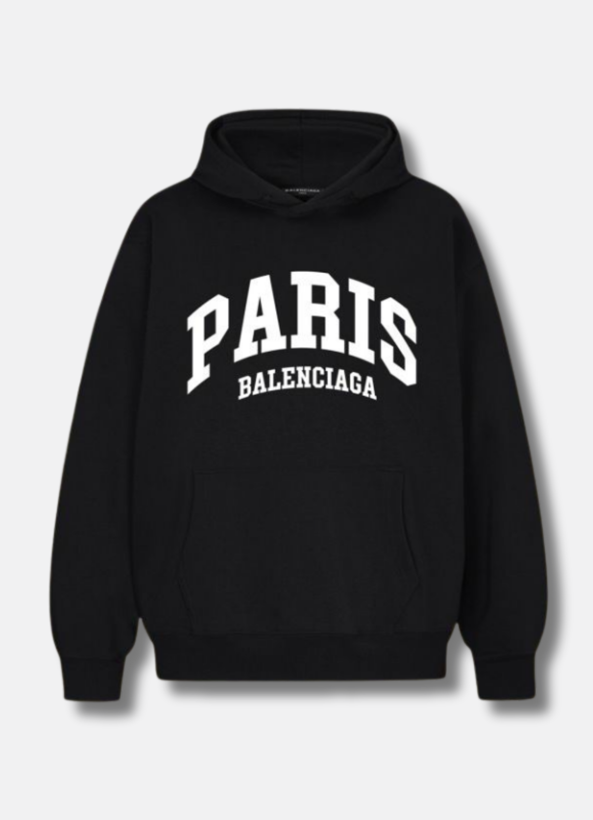 PARIS Logo graphic-print hoodie Black