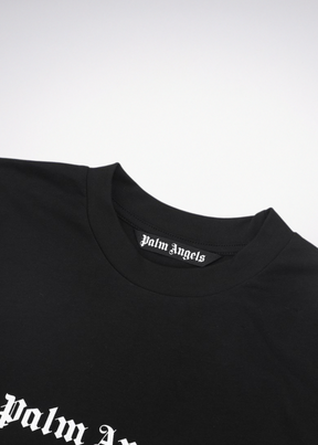 Logo Print Oversized T shirt black