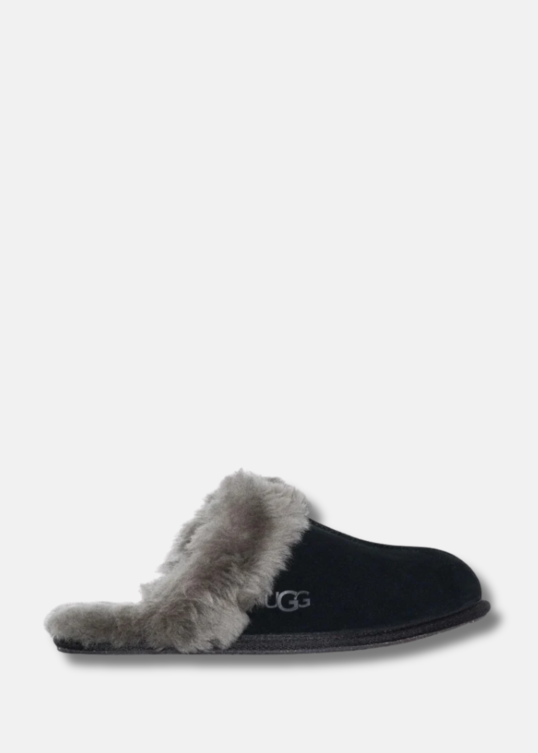 Scuffette shearling-lined slippers