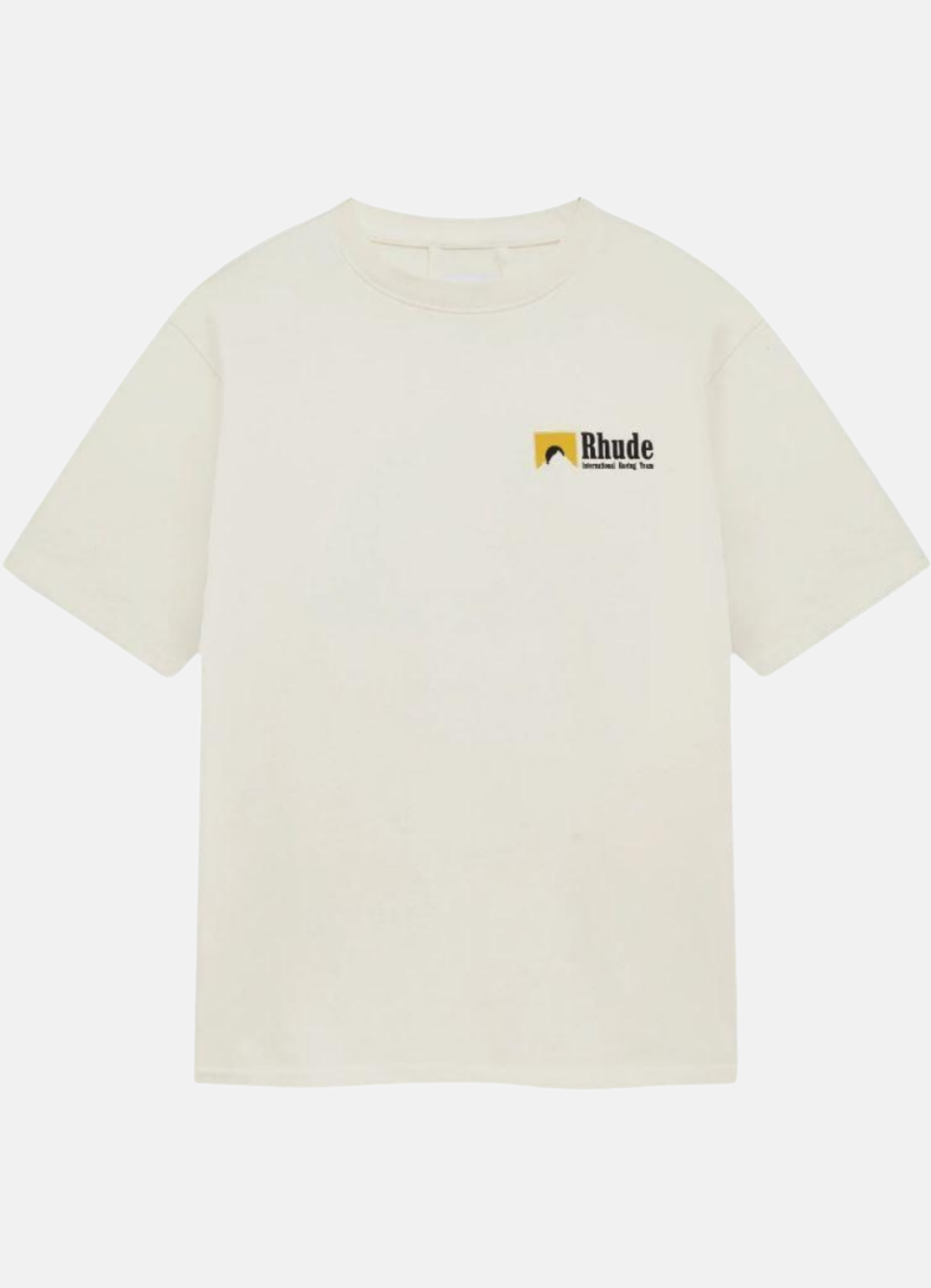 Logo Print T shirt טי שירט אובר סייז צבע שמנת