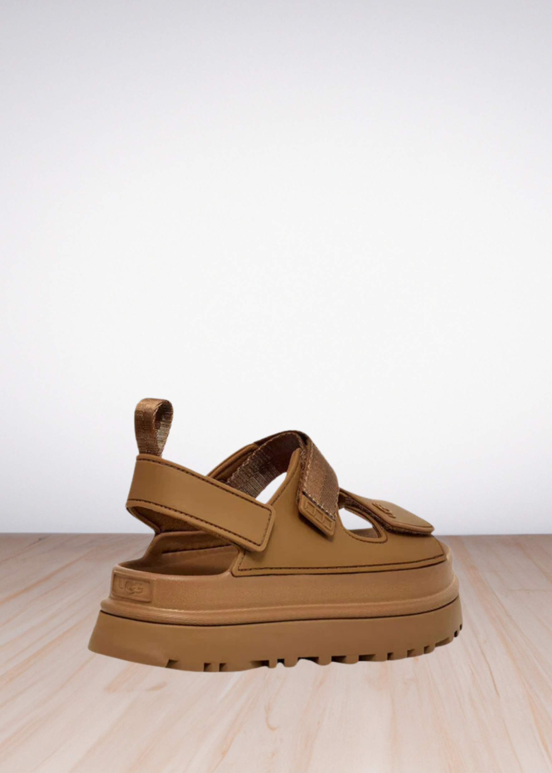 GOLDENGLOW FLATFORM SANDALS