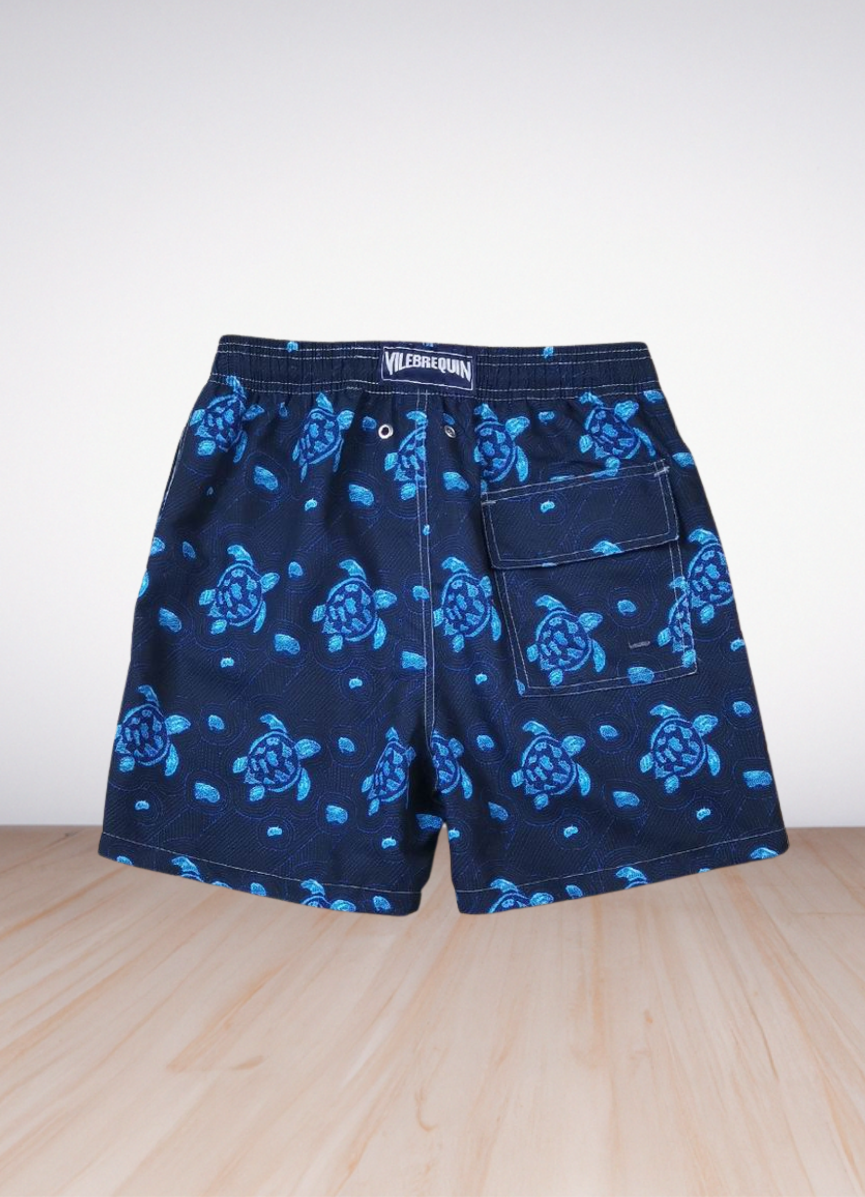 Turtle printed swim shorts בגד ים