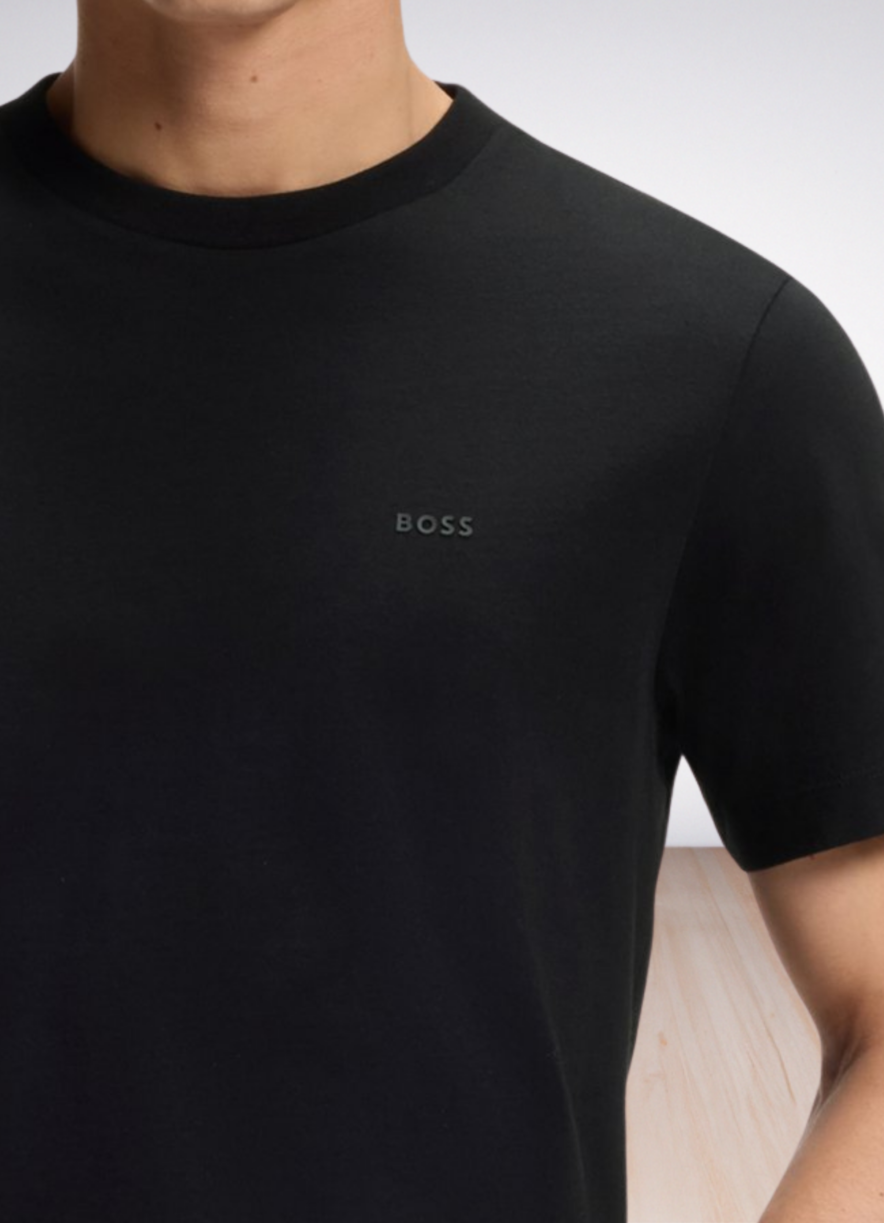 Cotton-jersey T-shirt with logo detail