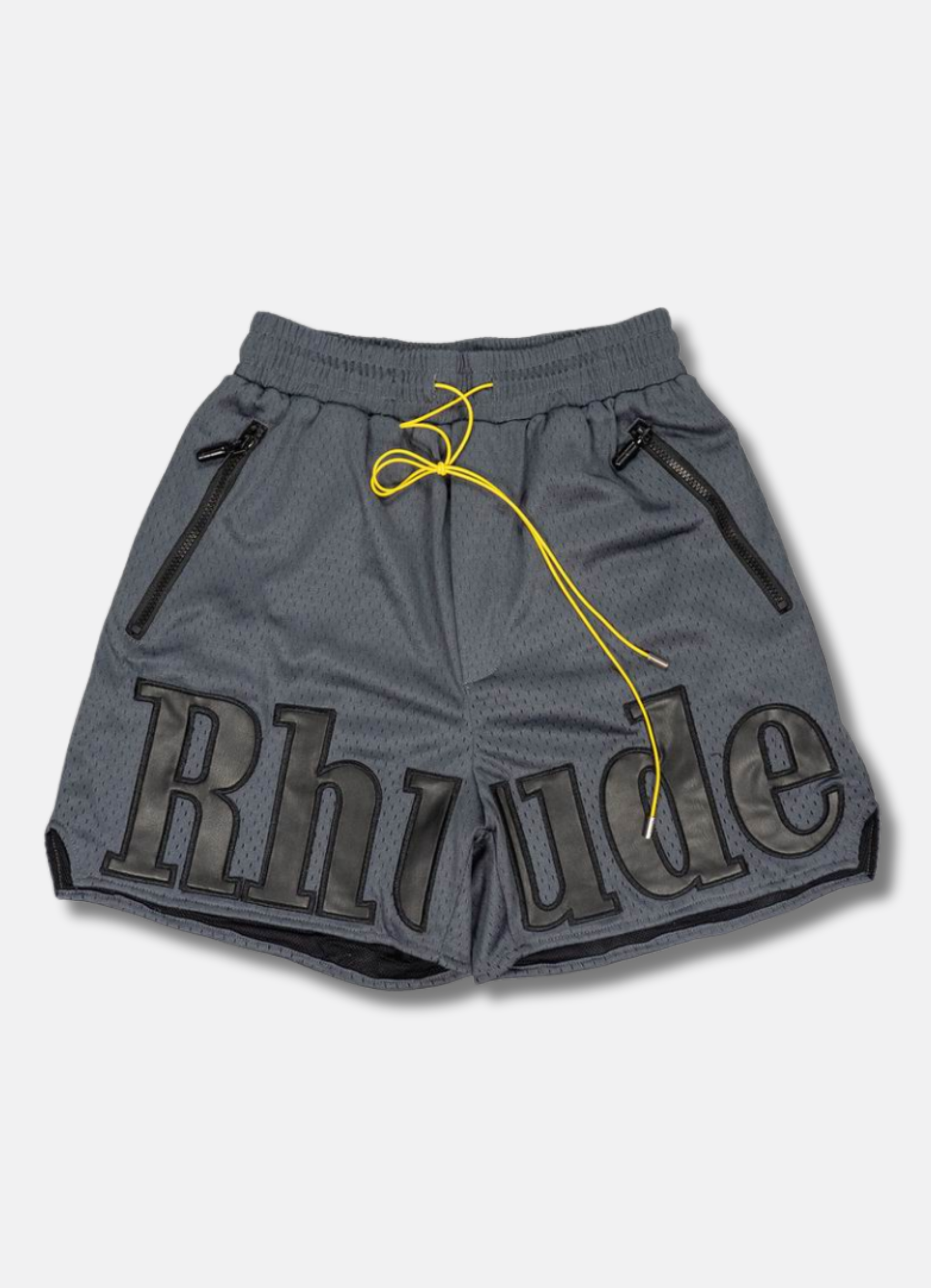 logo-print track shorts Grey