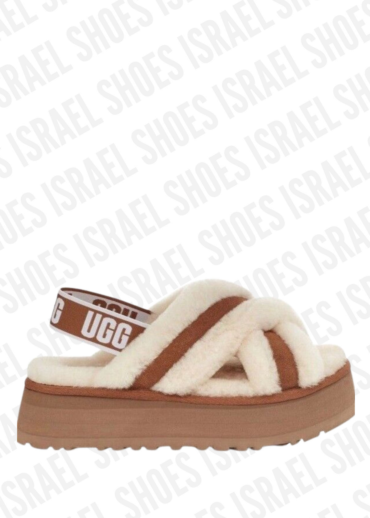 DISCO CROSS SLIDE IN CHESTNUT