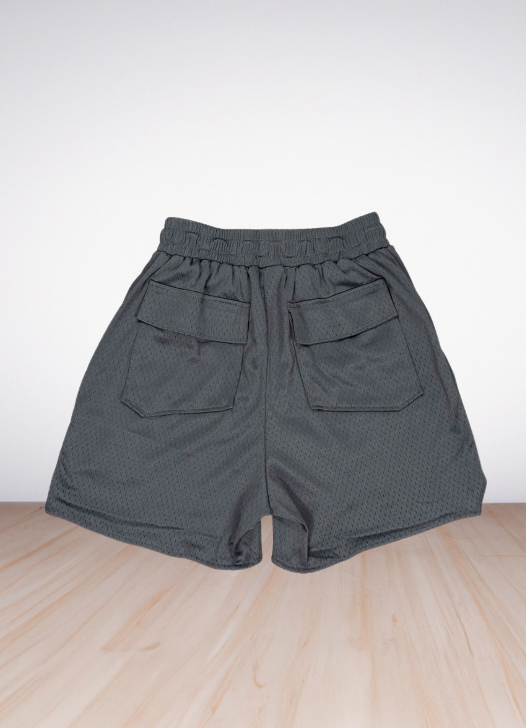 logo-print track shorts Grey
