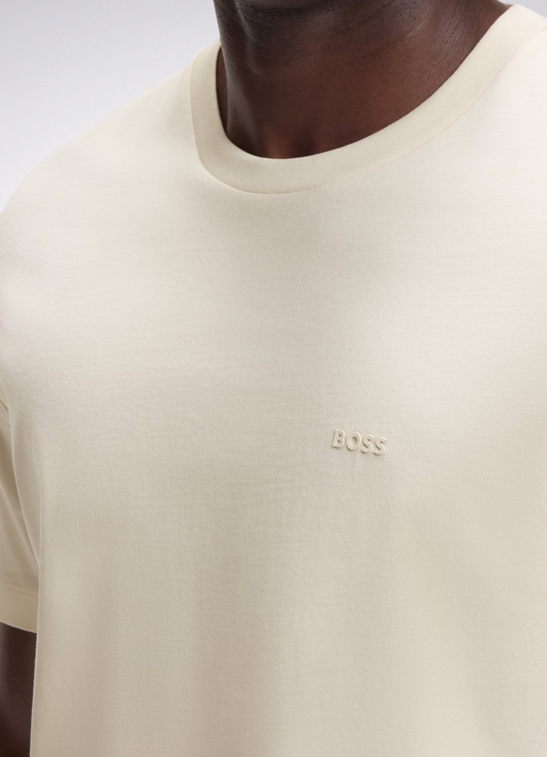 Cotton-jersey T-shirt with logo detail