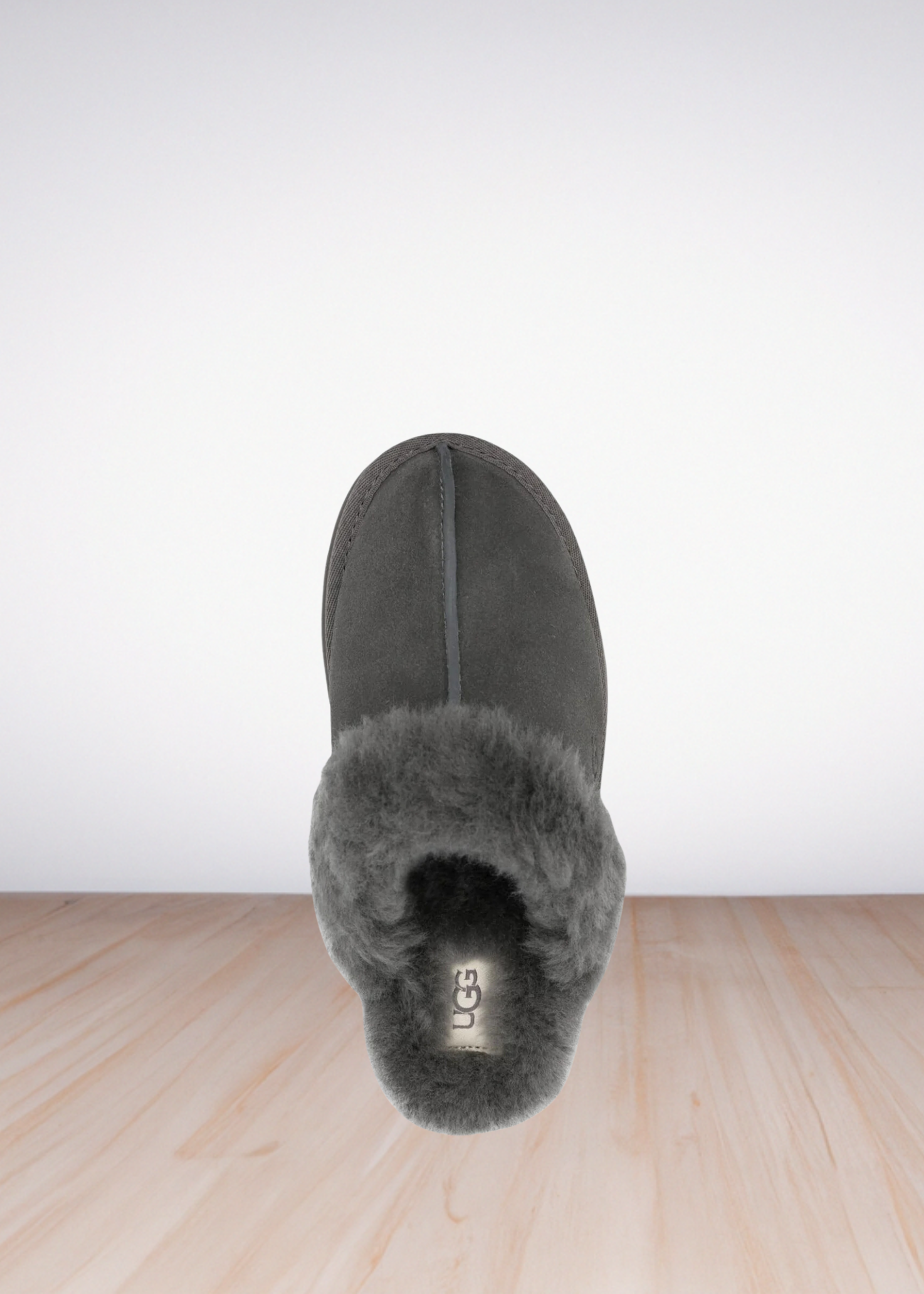 Disquette shearling platform slippers