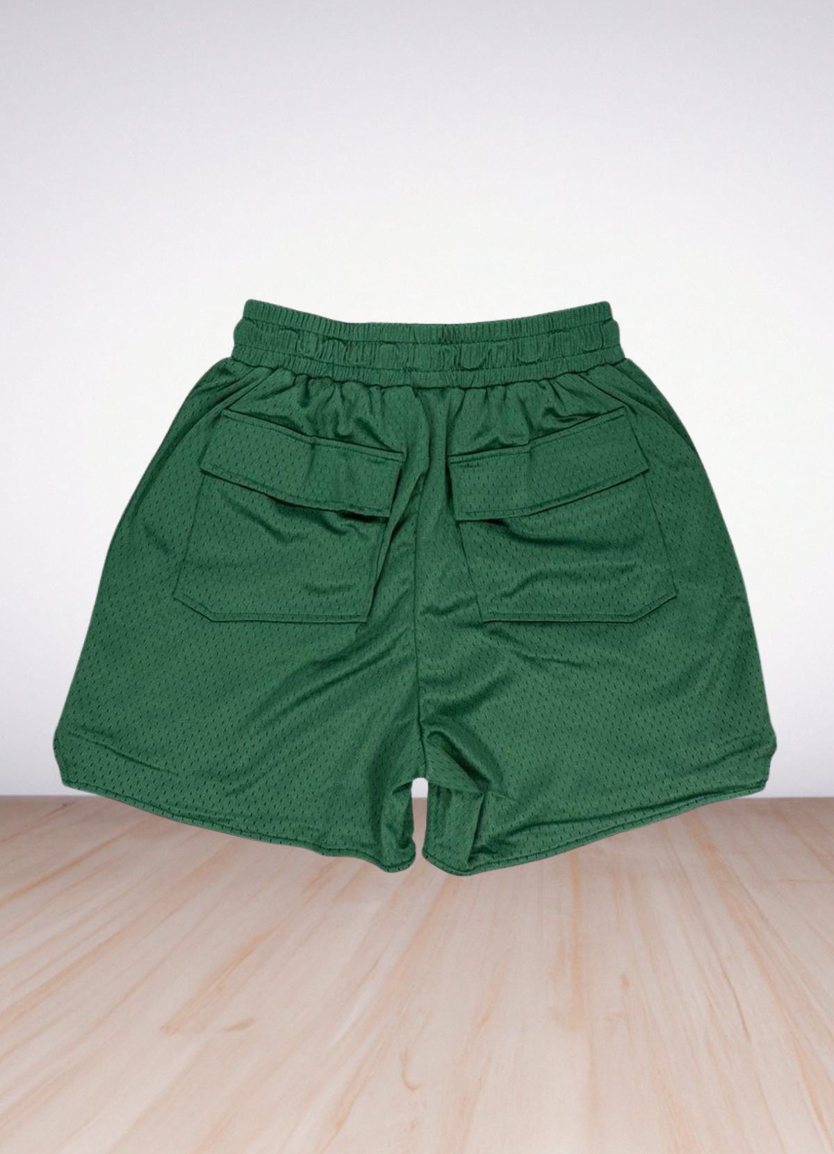 logo-print track shorts Green