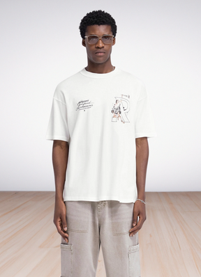 T-Shirt Black White