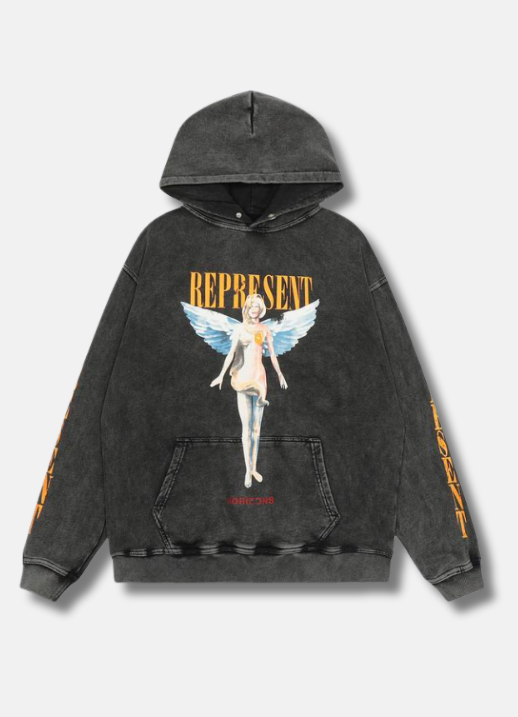 Reborn graphic-print hoodie