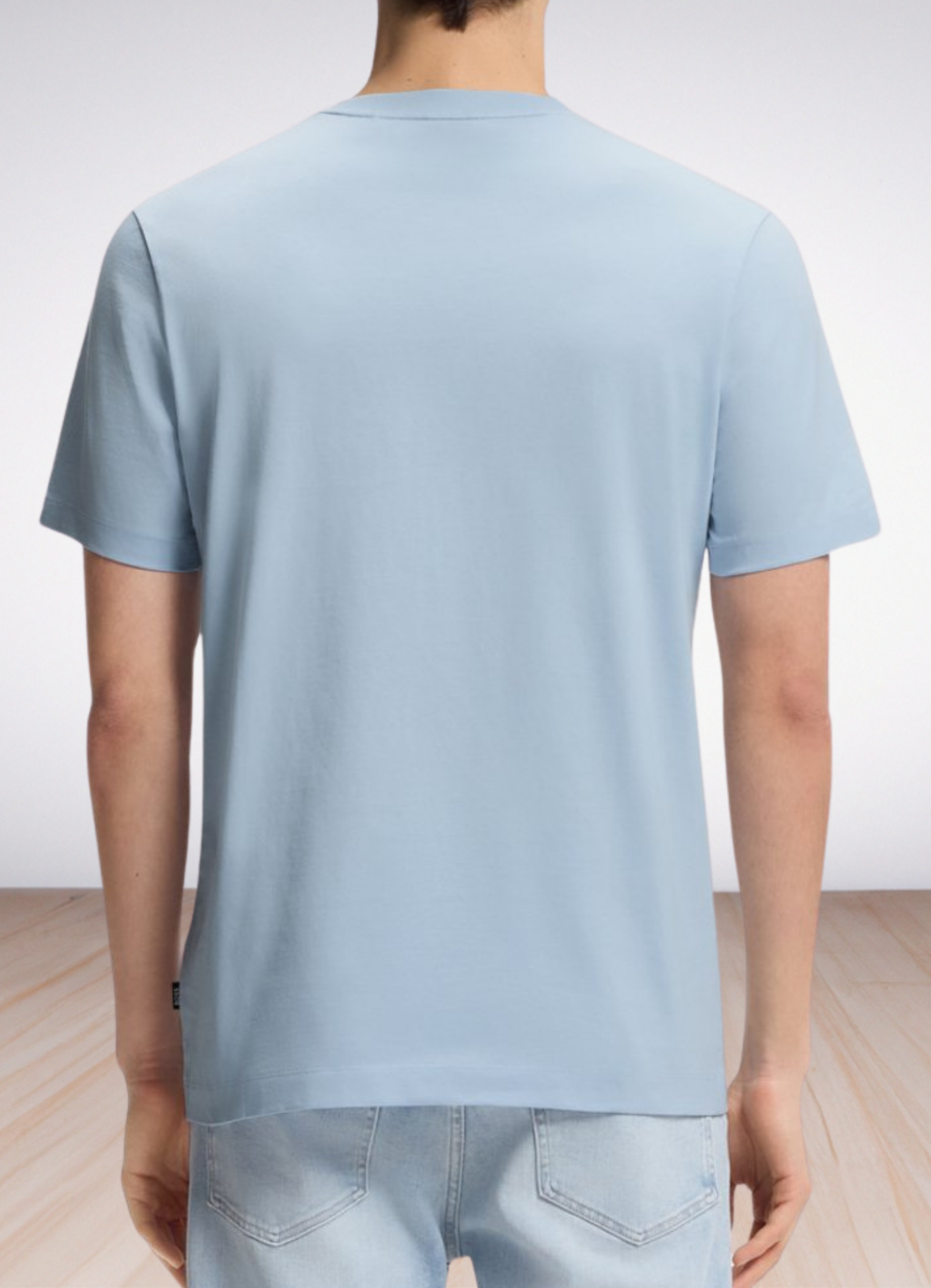 Cotton-jersey T-shirt with logo detail