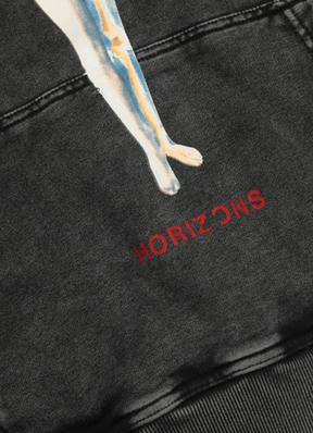 Reborn graphic-print hoodie