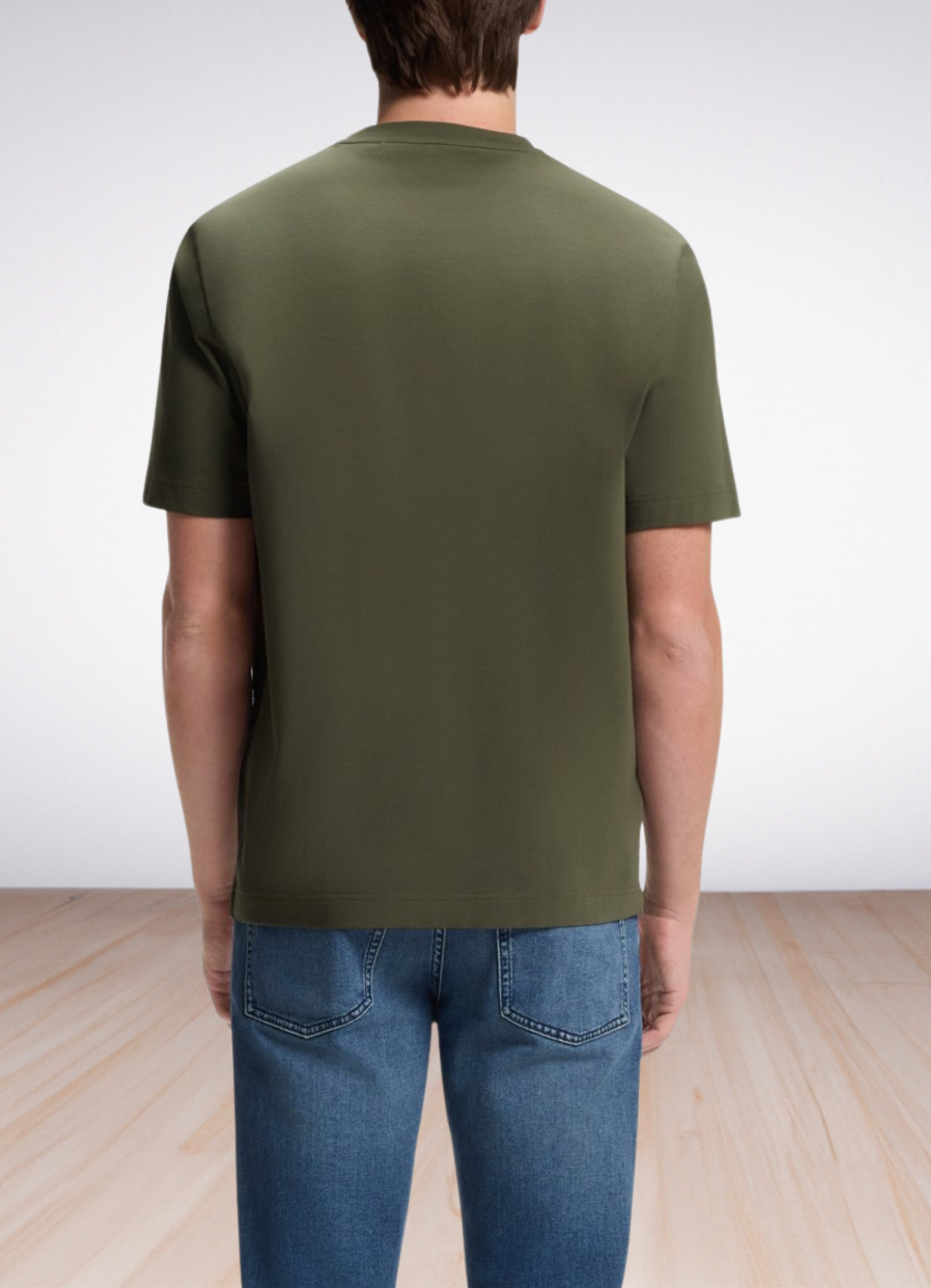 Cotton-jersey T-shirt with logo detail