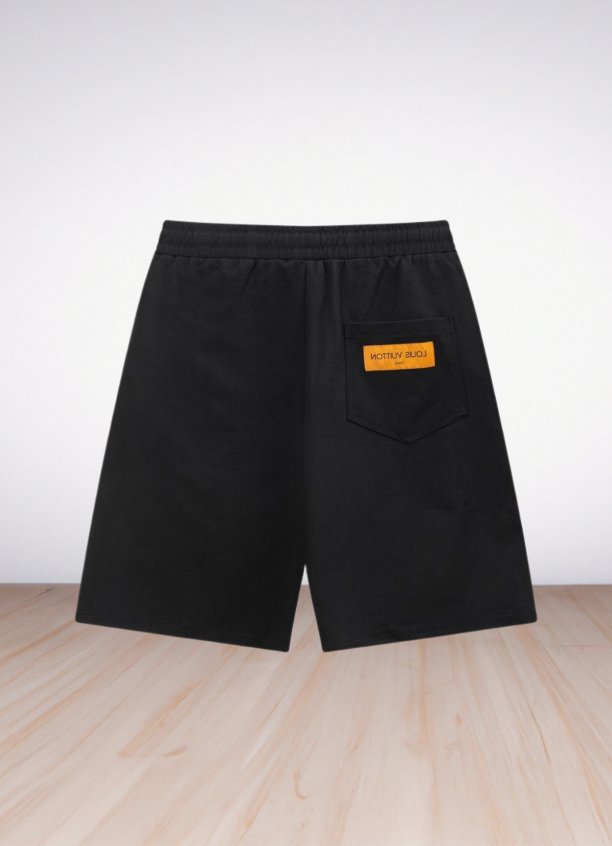 Logo Print Track Shorts Black
