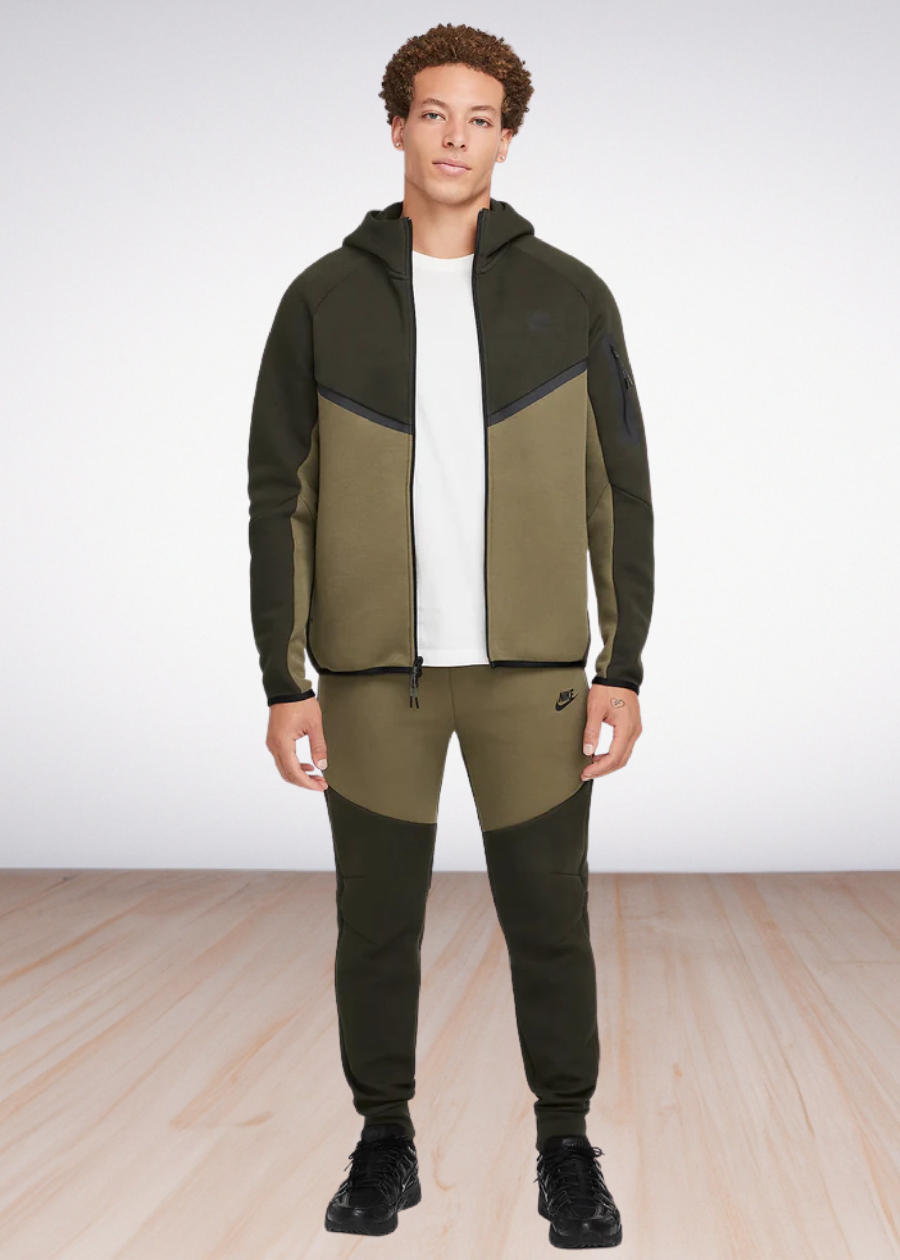 חליפה נייק טק – Nike Tech - GREEN & KHAKI