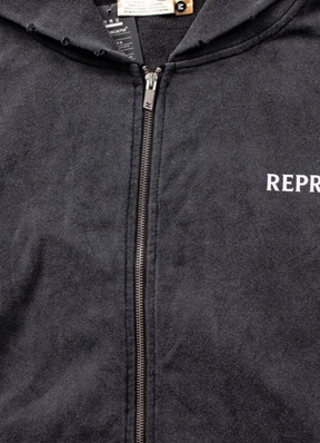 Reborn graphic-print hoodie