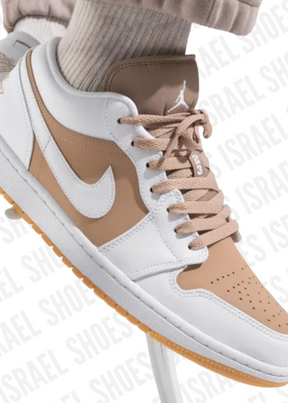 Air Jordan 1 Low 'White' Tan sneakers