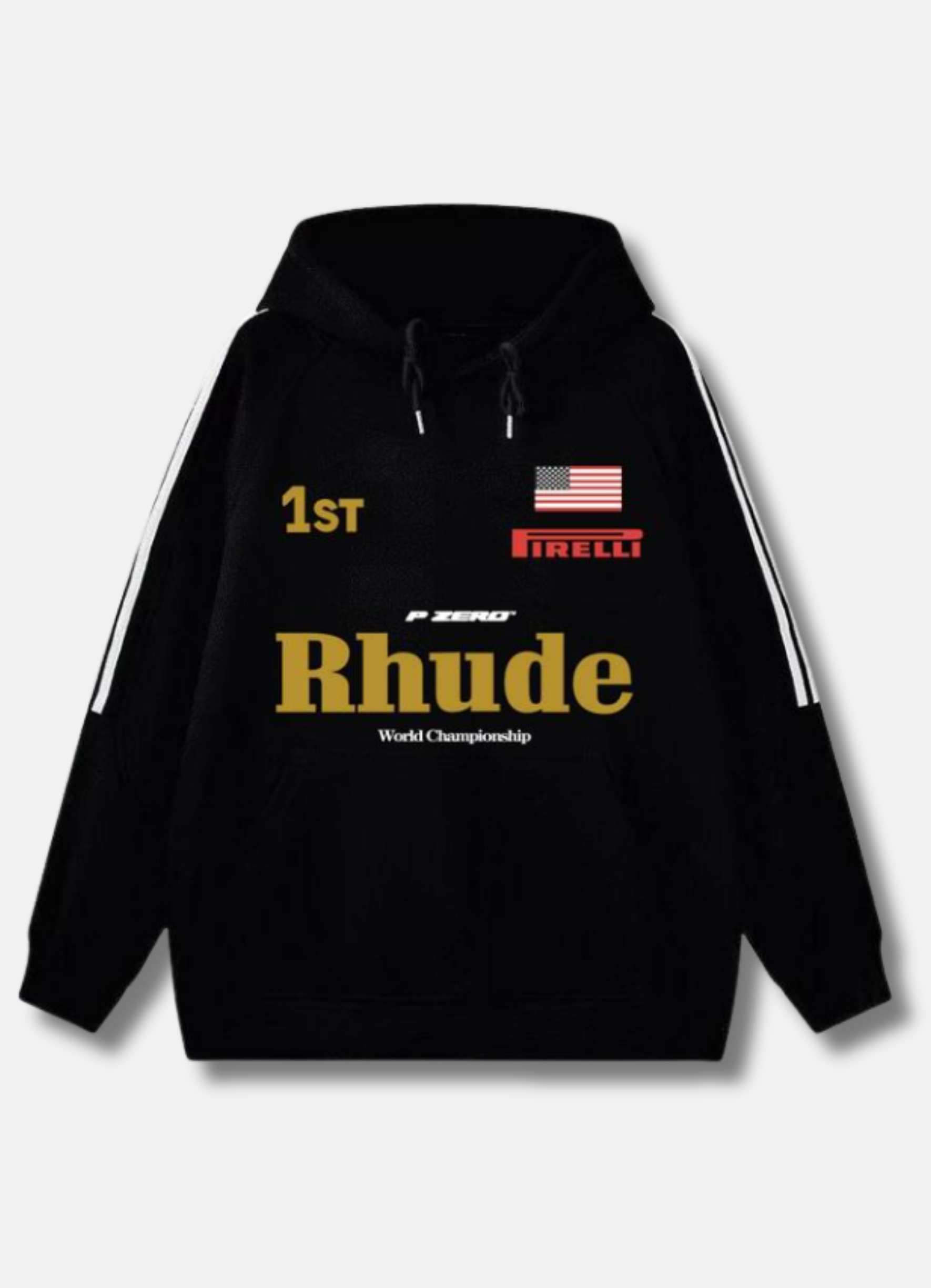Logo print hoodie