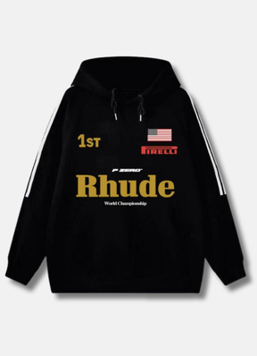 Logo print hoodie