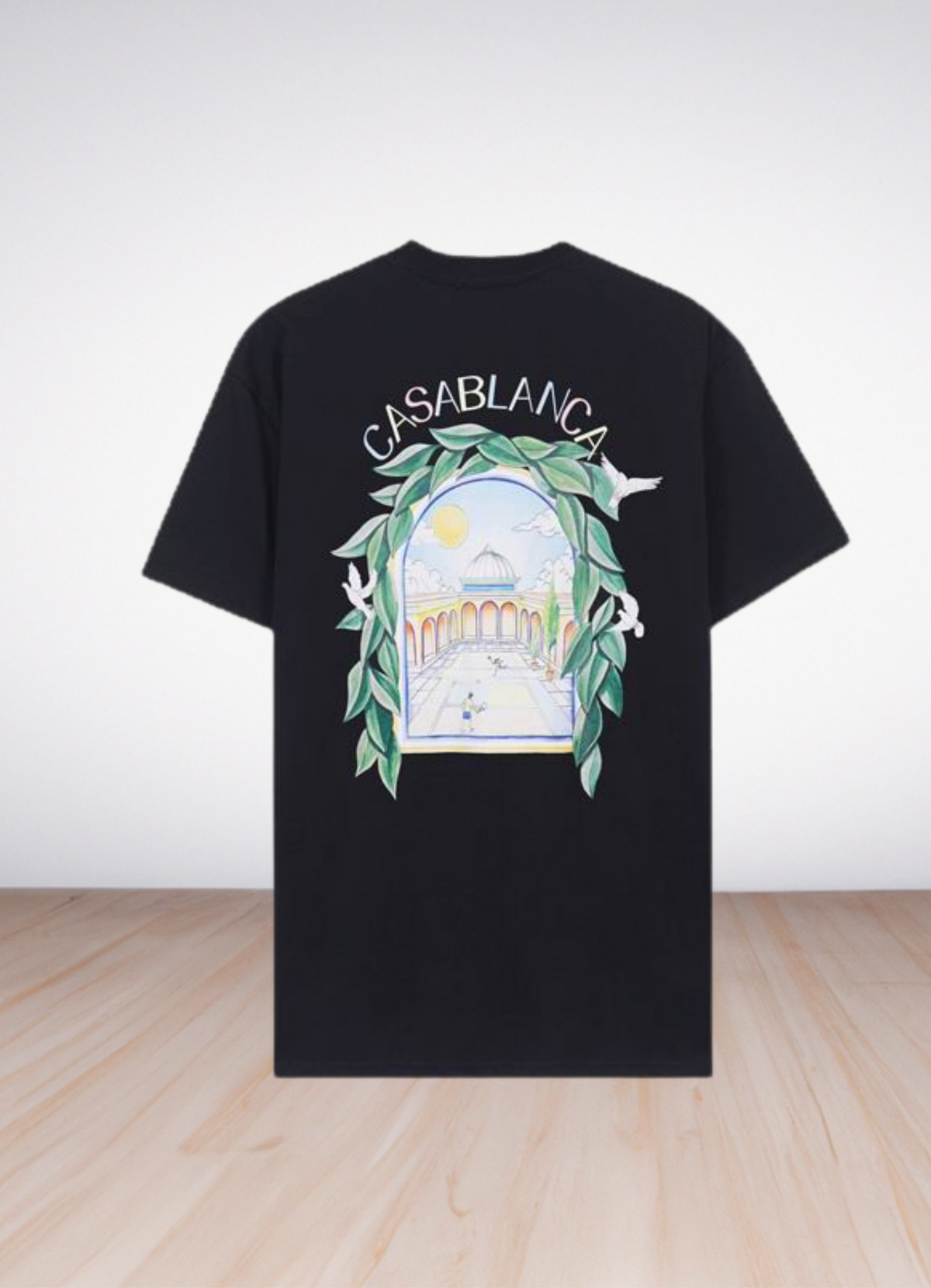 Logo Print T shirt Black