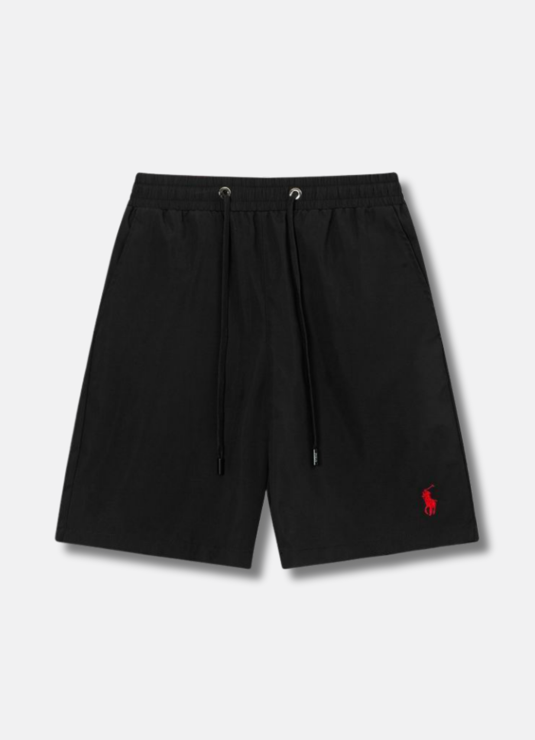 Logo Embroidered Swim Trunks Black בגד ים