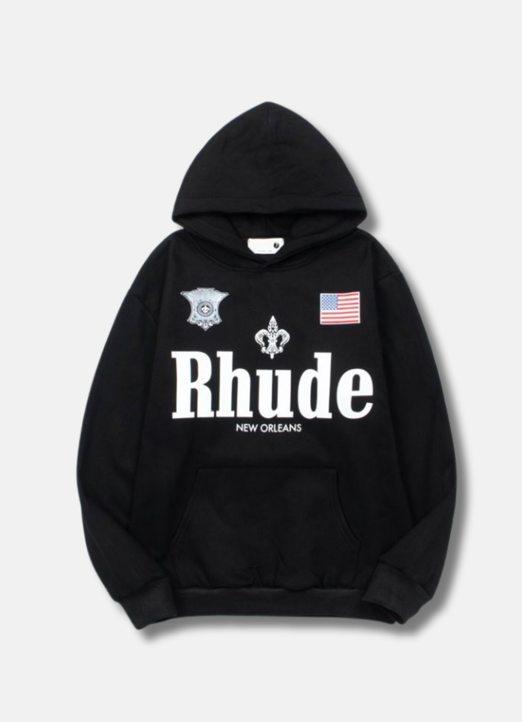 Logo print hoodie