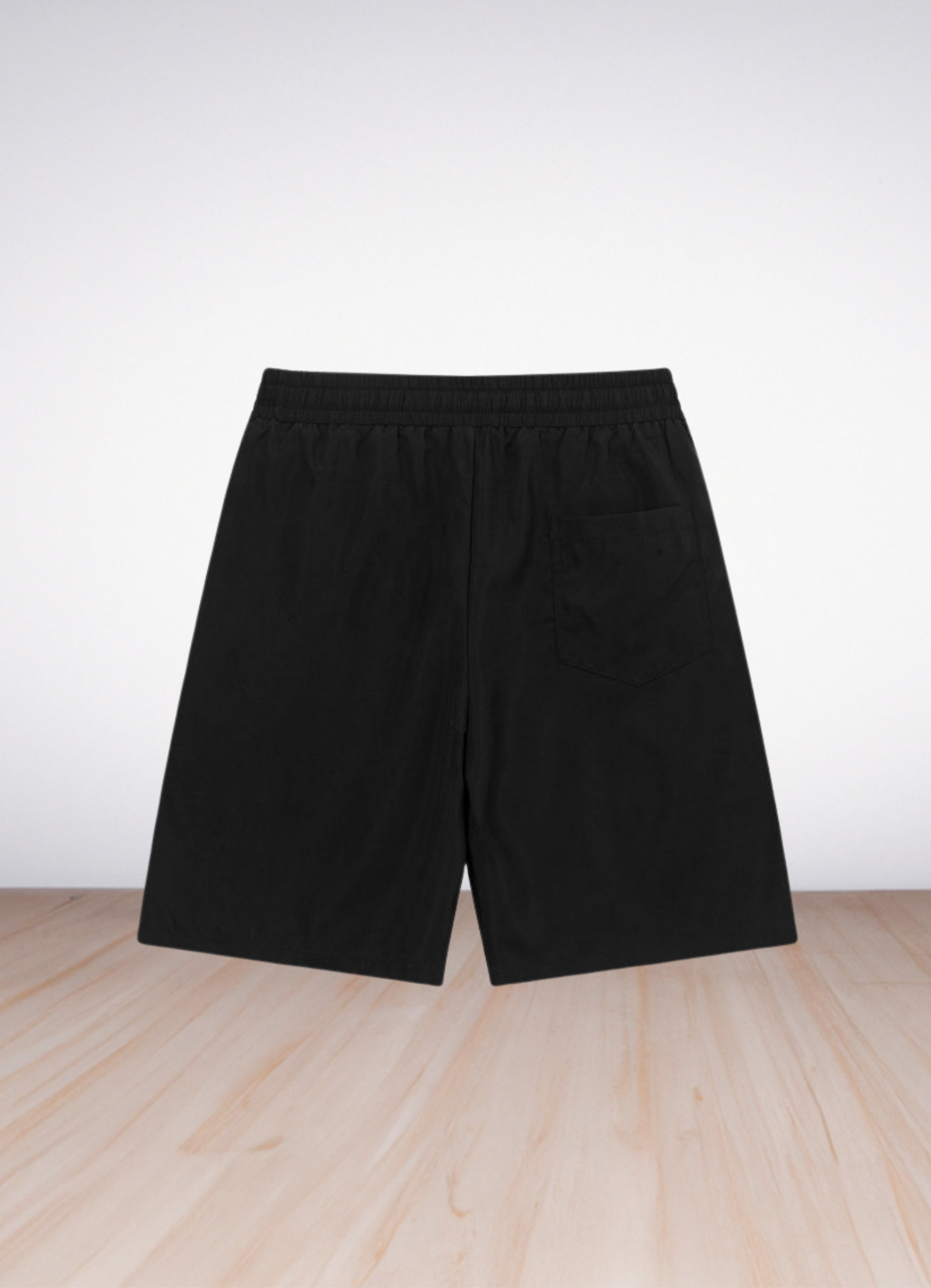 Logo Embroidered Swim Trunks Black בגד ים