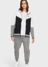 חליפת נייק טק – Nike Tech Tracksuit White Black Gray