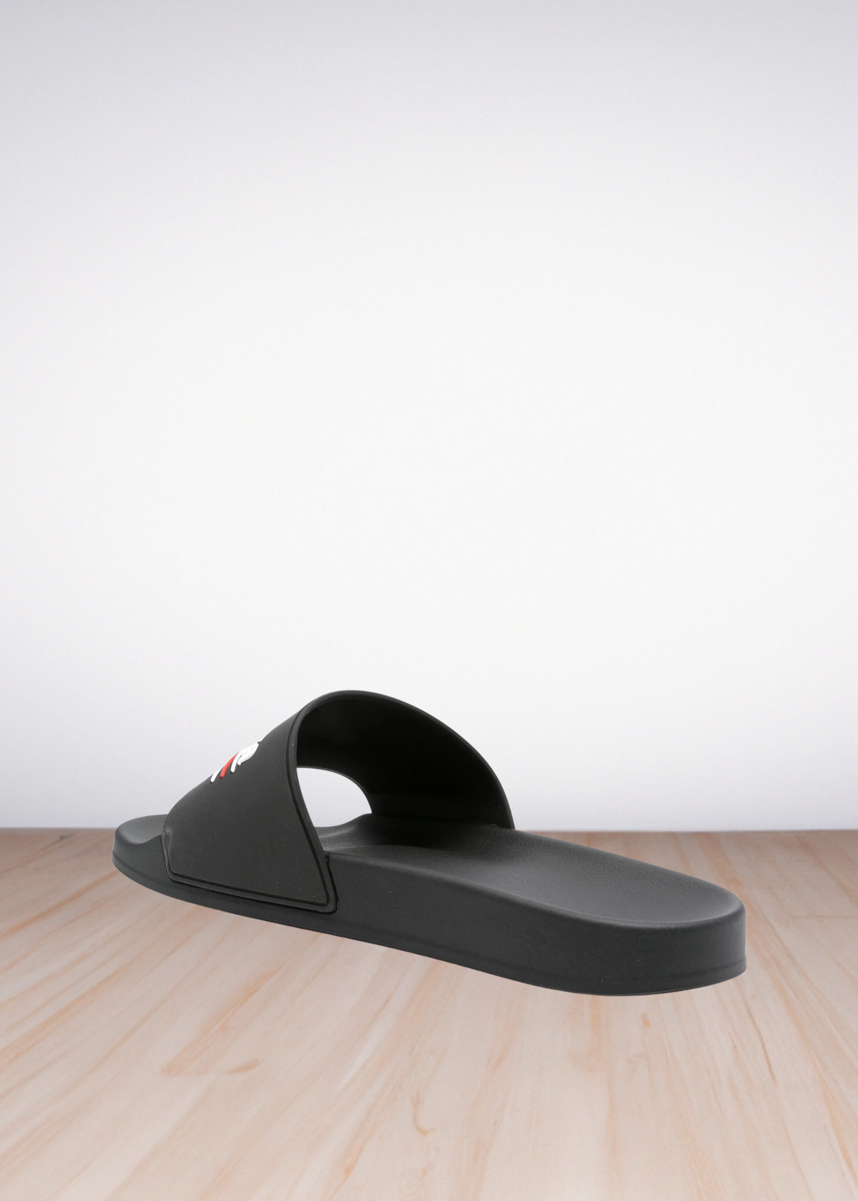 logo-embossed pool slides