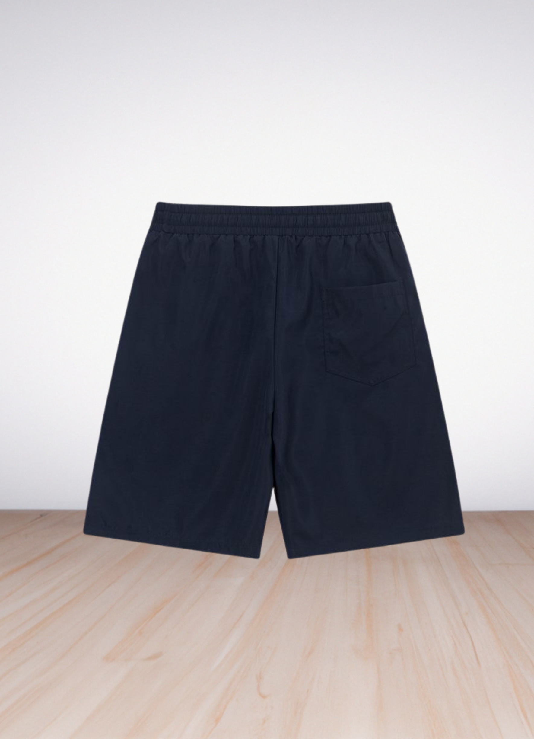 Logo Embroidered Swim Trunks Blue בגד ים