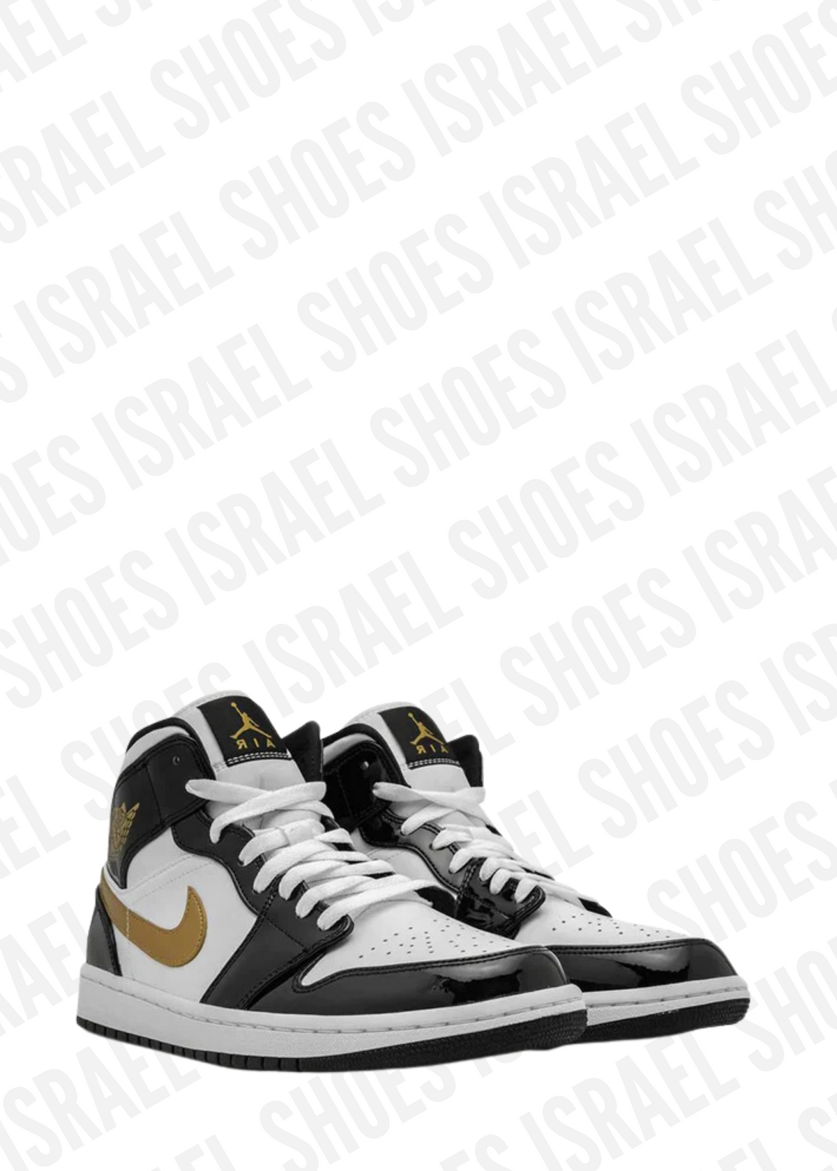 Air Jordan 1 Mid SE "Black Gold Patent Leather"