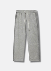 Logo embroider long pants Grey